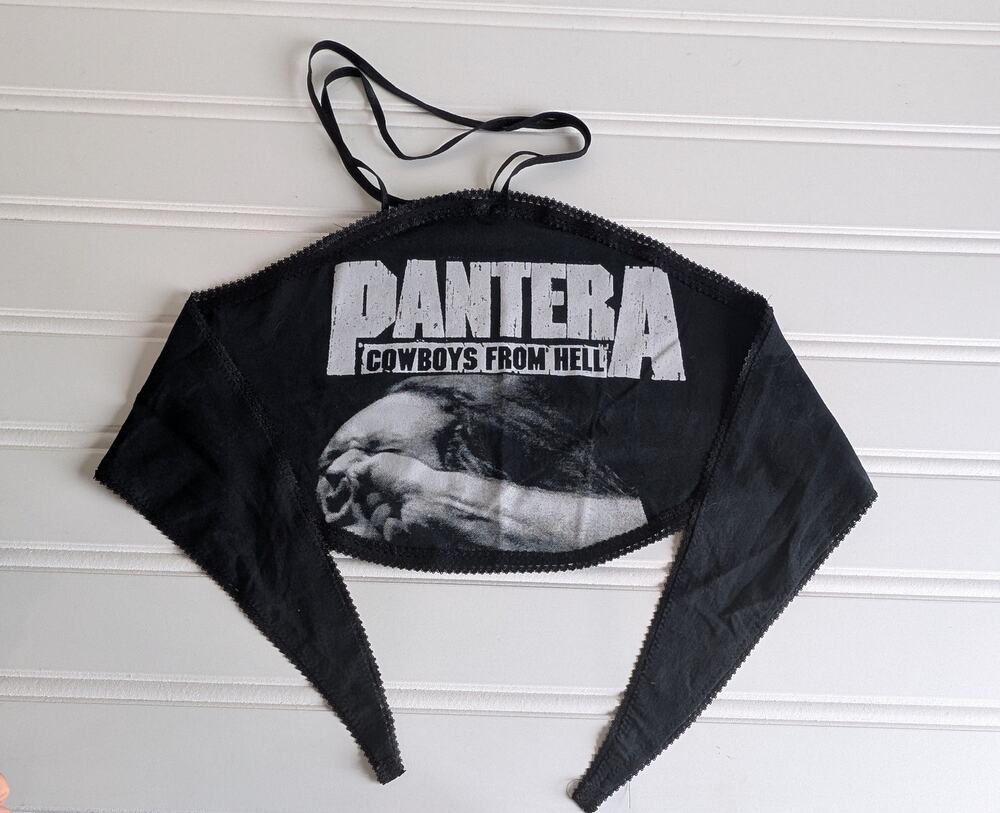 Upcycled Pantera Halter Top